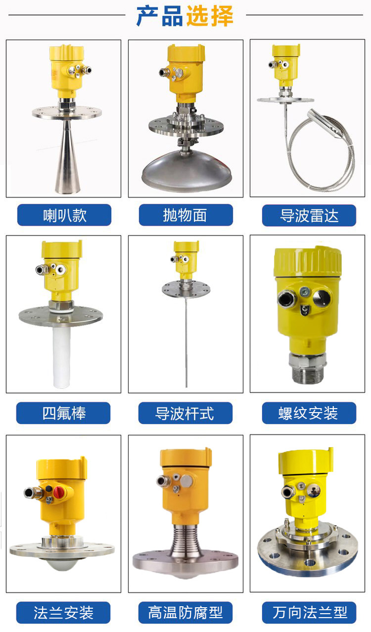 高頻雷達(dá)料位計(jì)產(chǎn)品分類(lèi)圖